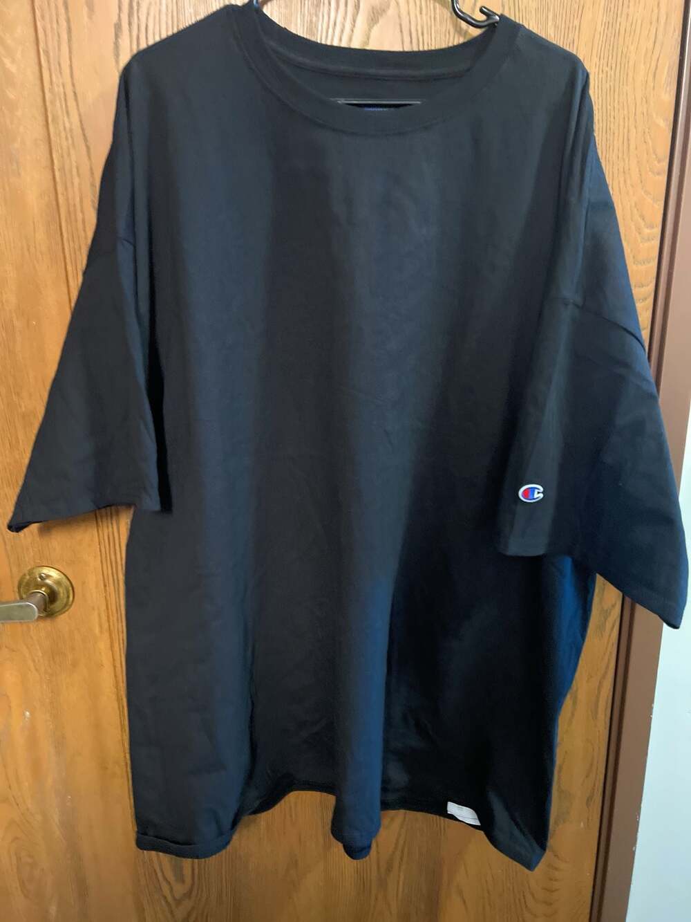 Champion Big & Tall Men's Classic Jersey Crewneck T-Shirt Black 4XL